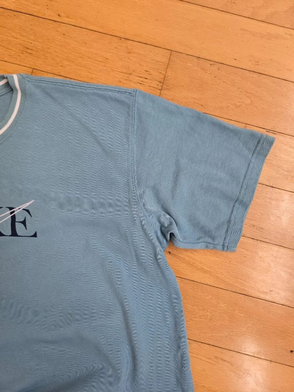 Vintage Y2K | Nike Pastel Blue Sporty Loose Fit Short Sleeve T-shirt | WMS S
